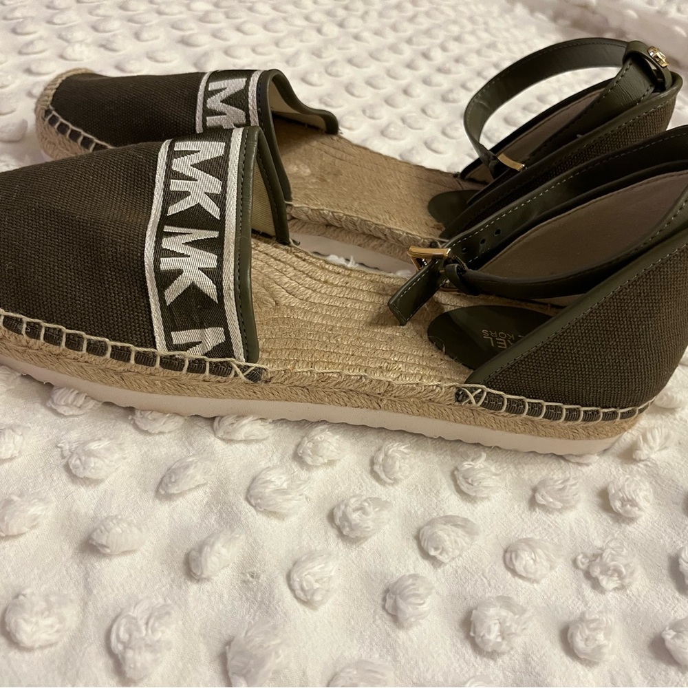 Michael Kors Olive Green Espadrille Sandals